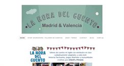 Desktop Screenshot of lahoradelcuento.com